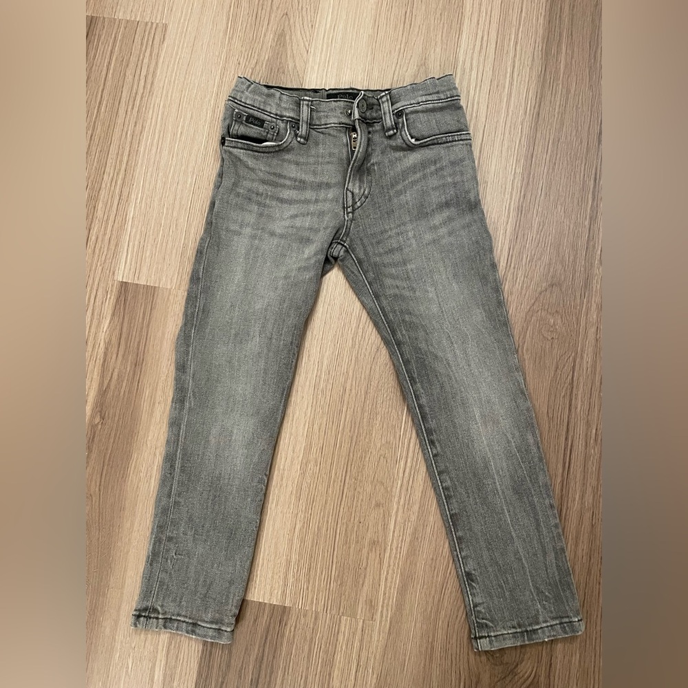 Kids Gray Polo Jeans